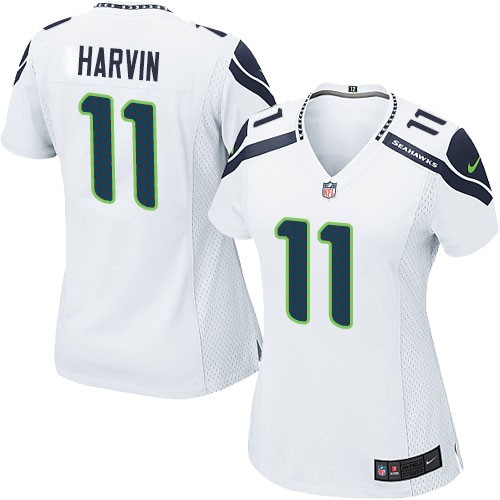 NFL Percy Harvin Seattle Seahawks Women S Elite Road Nike Jersey White