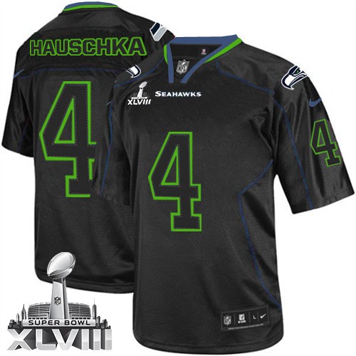 NFL Steven Hauschka Seattle Seahawks Elite Super Bowl XLVIII Nike ...