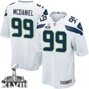 NFL Tony McDaniel Seattle Seahawks Youth Elite Road Super Bowl XLVIII Nike Jersey - White