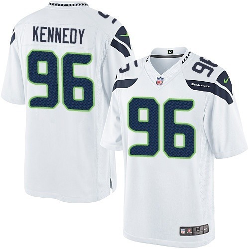 NFL Cortez Kennedy Seattle Seahawks Limited Road Nike Jersey - White