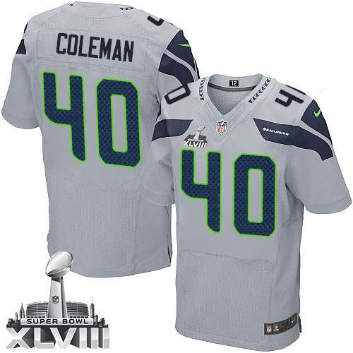 NFL Derrick Coleman Seattle Seahawks Elite Alternate Super Bowl XLVIII ...