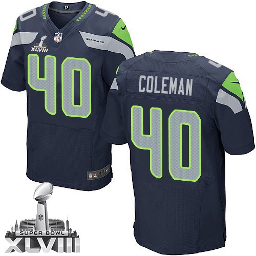 NFL Derrick Coleman Seattle Seahawks Elite Team Color Home Super Bowl ...