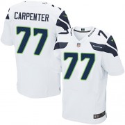 NFL James Carpenter Seattle Seahawks Elite Road Nike Jersey - White